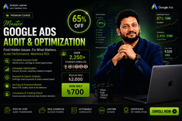 Master Google Ads Audit & Optimization